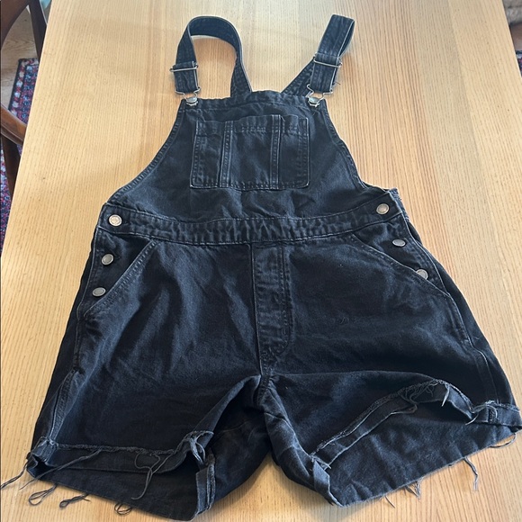 Universal Thread Charcoal Denim Overalls - Picture 1 of 5